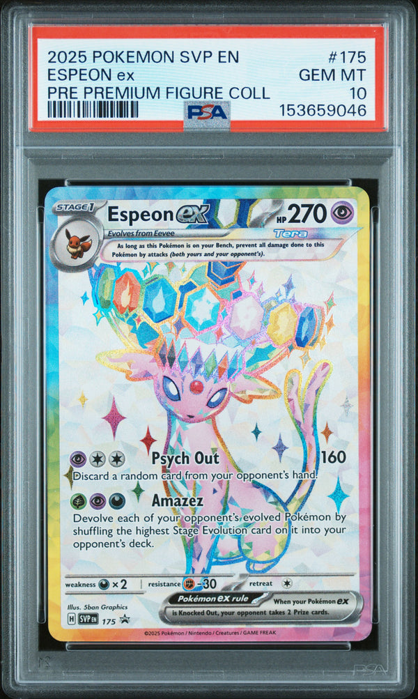 Espeon ex #175 Black Star Promo PSA 10 | 2025 Pokémon