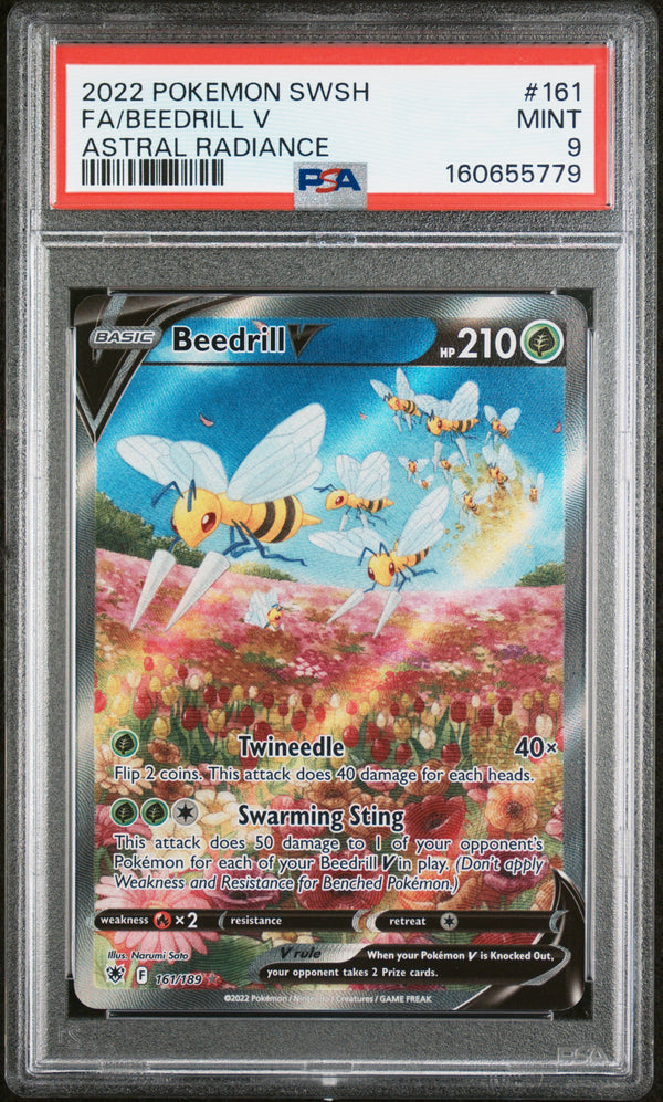 Beedrill V #161 Full Art PSA 9 | 2022 Pokémon