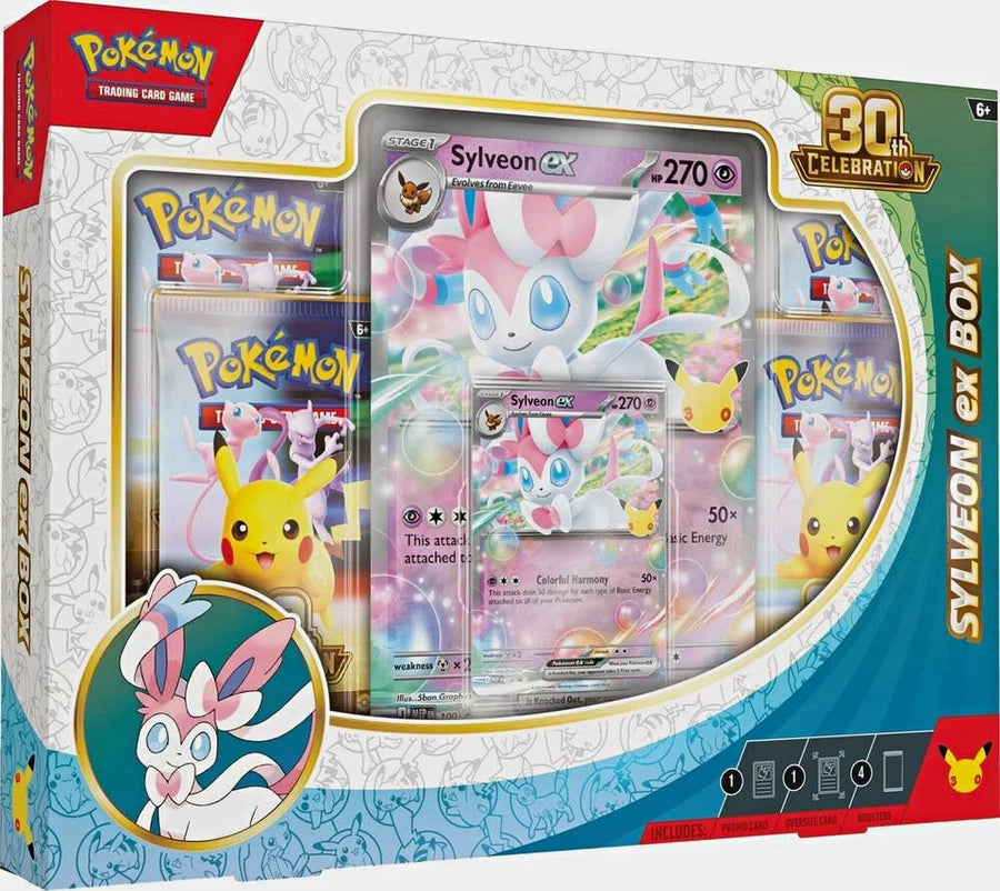 Pokémon 30th Celebration Sylveon Ex Box